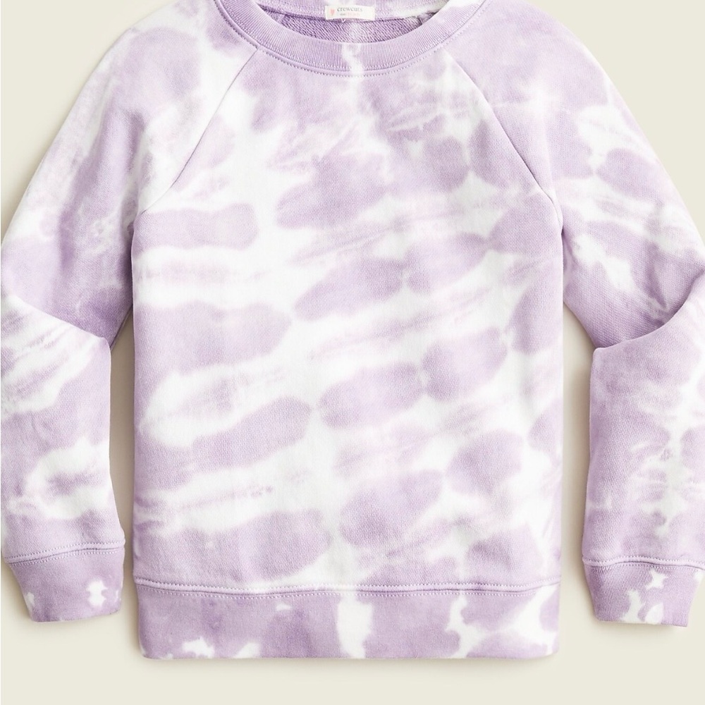 Crewcuts Girls' french terry sweatshirt in tie-dye
